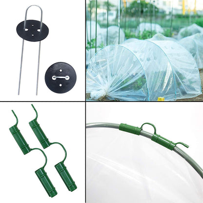4 PC Greenhouse Hoops Garden Plant Grow Support Tunnel Cover Protect Stake Tool