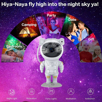 Astronaut Projector Galaxy Starry Sky Night Light Ocean Star LED Lamp Remote