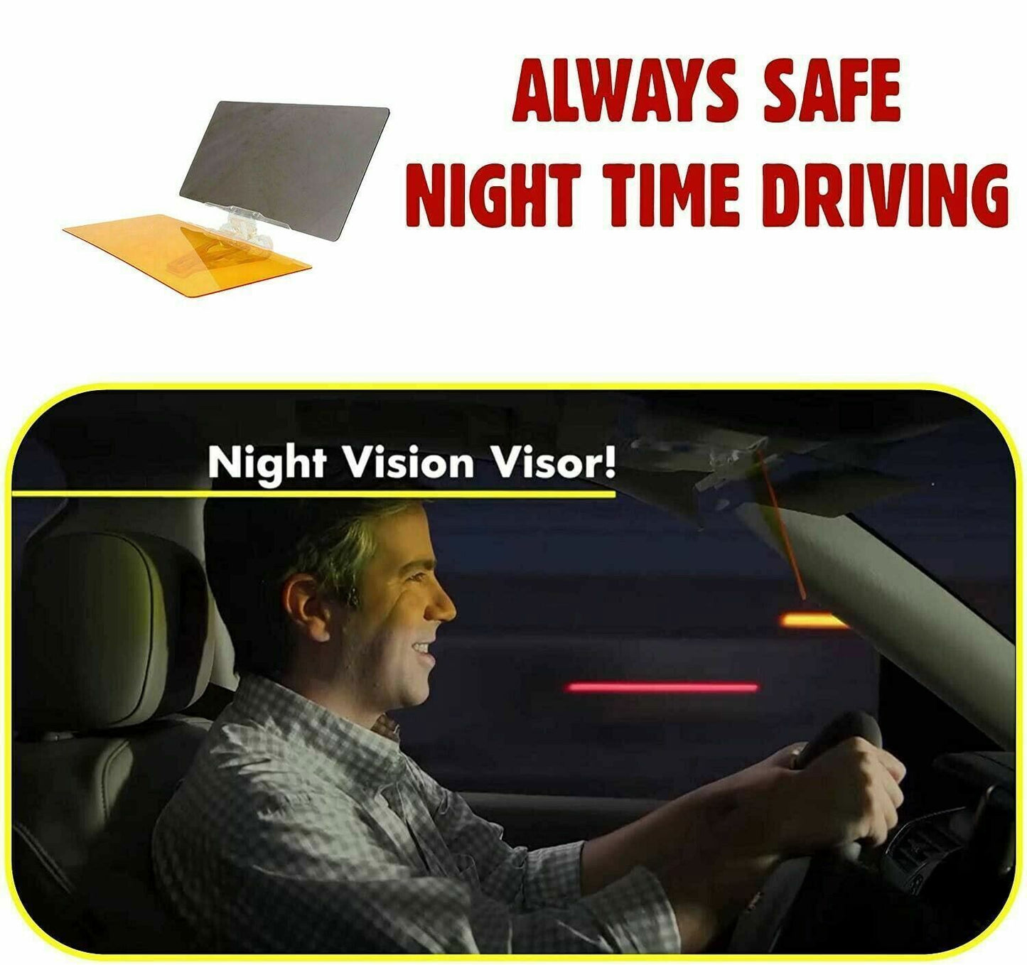 Car Sun Visor Extension Car Anti Glare Driving HD Tac Visor Unversisal Day Night